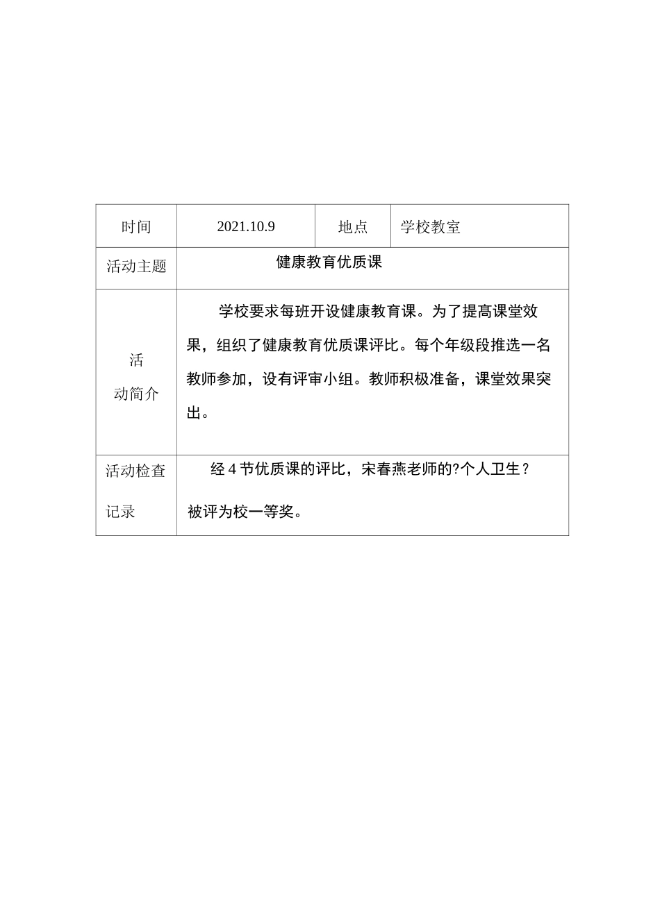 环境卫生工作活动记录及检查记录_第3页