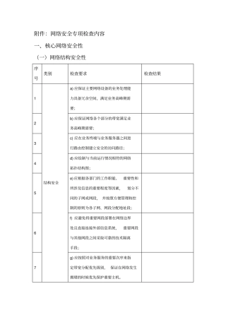 网络安全专项检查