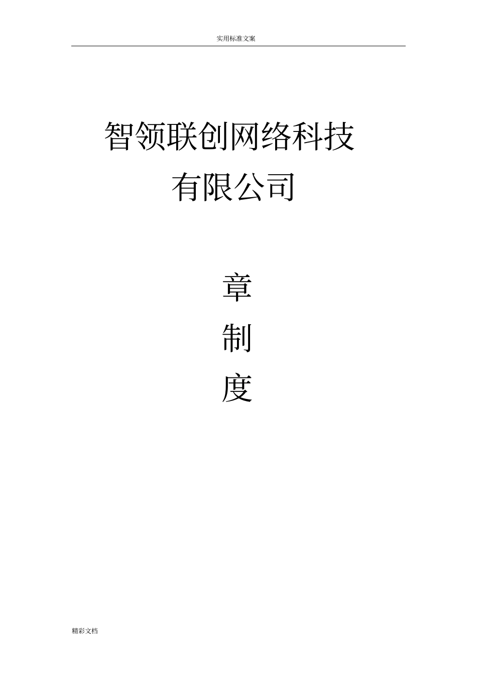 网络的科技的公司的规章规章规章制度_第1页