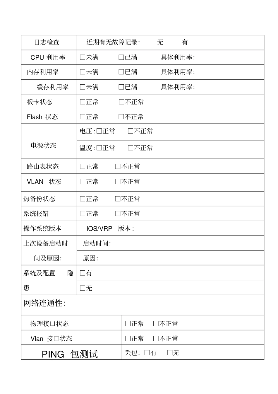 网络设备维护巡检_第2页