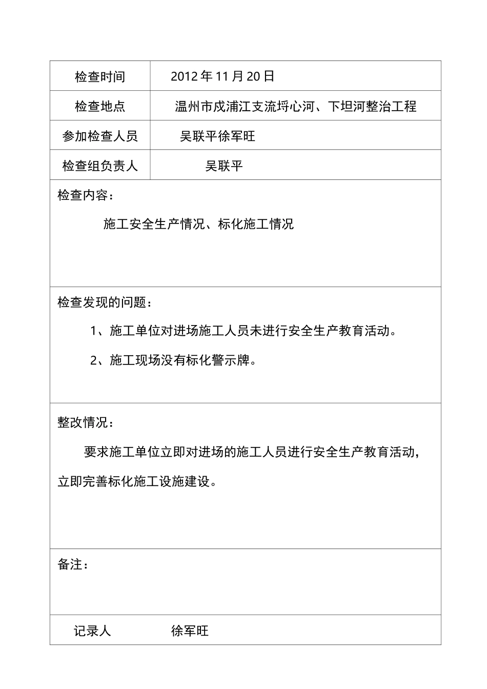 安全生产检查及整改台账_第2页