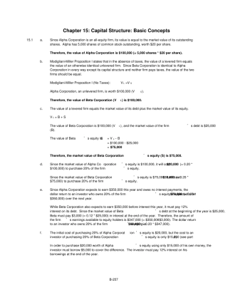 罗斯公司理财原书第七版全套ExcelSolutions