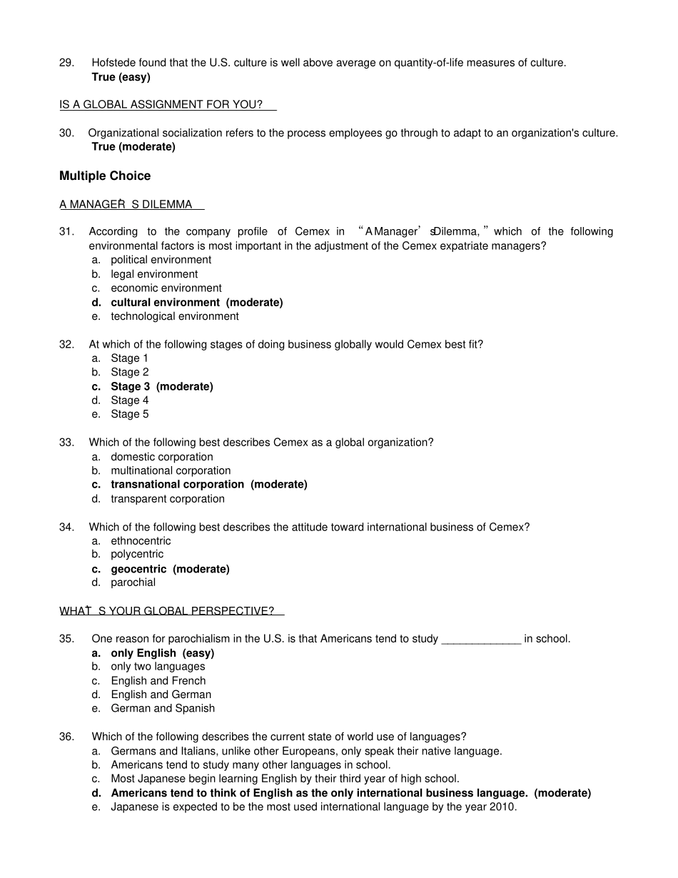 罗宾斯管理学练习题_第3页