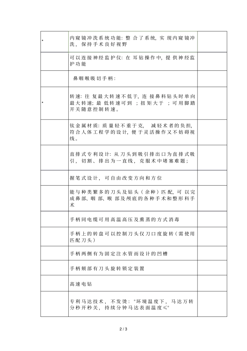 美敦力IPC综合动力系统招标参数_第2页