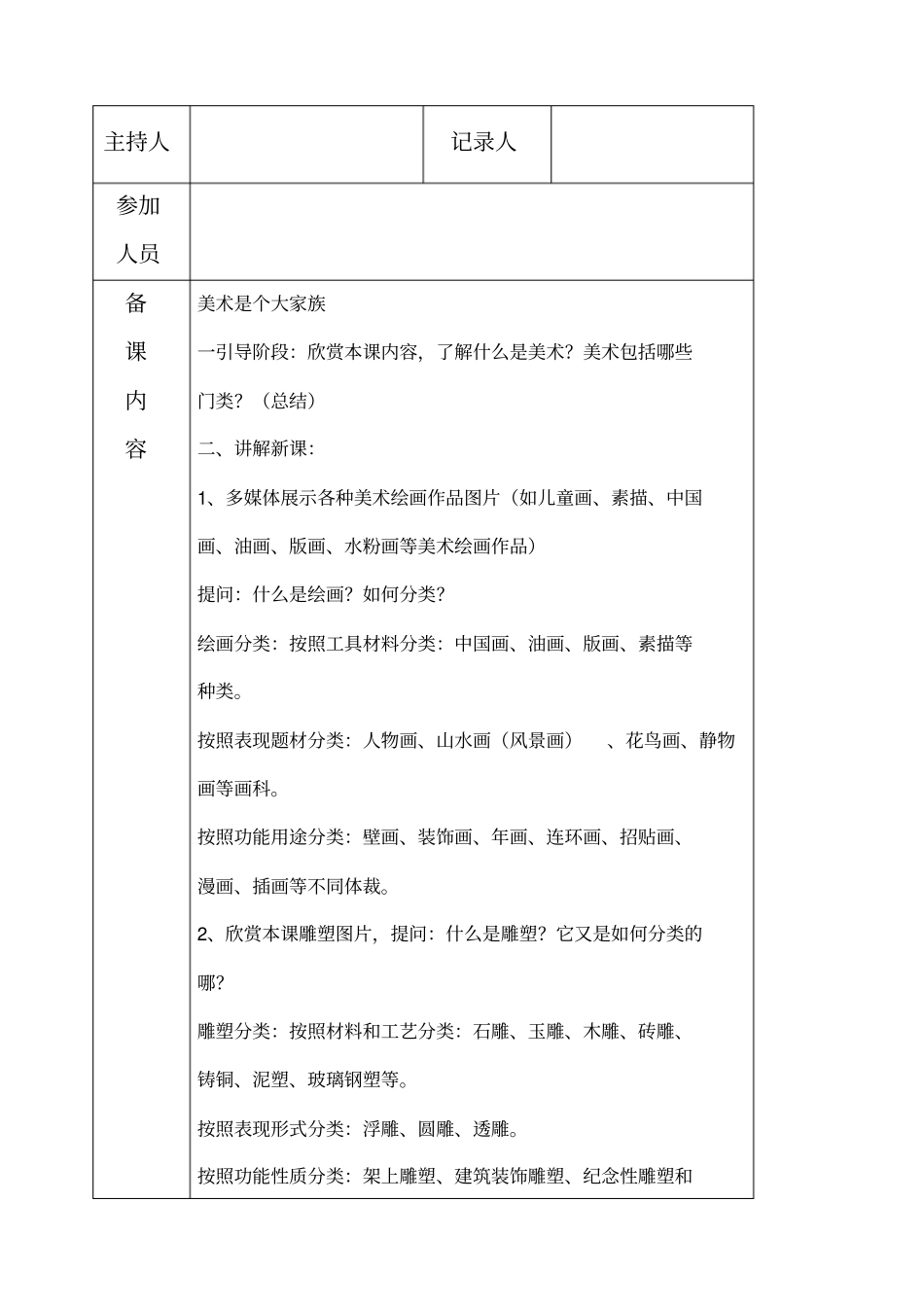 美术组集体备课记录_第3页