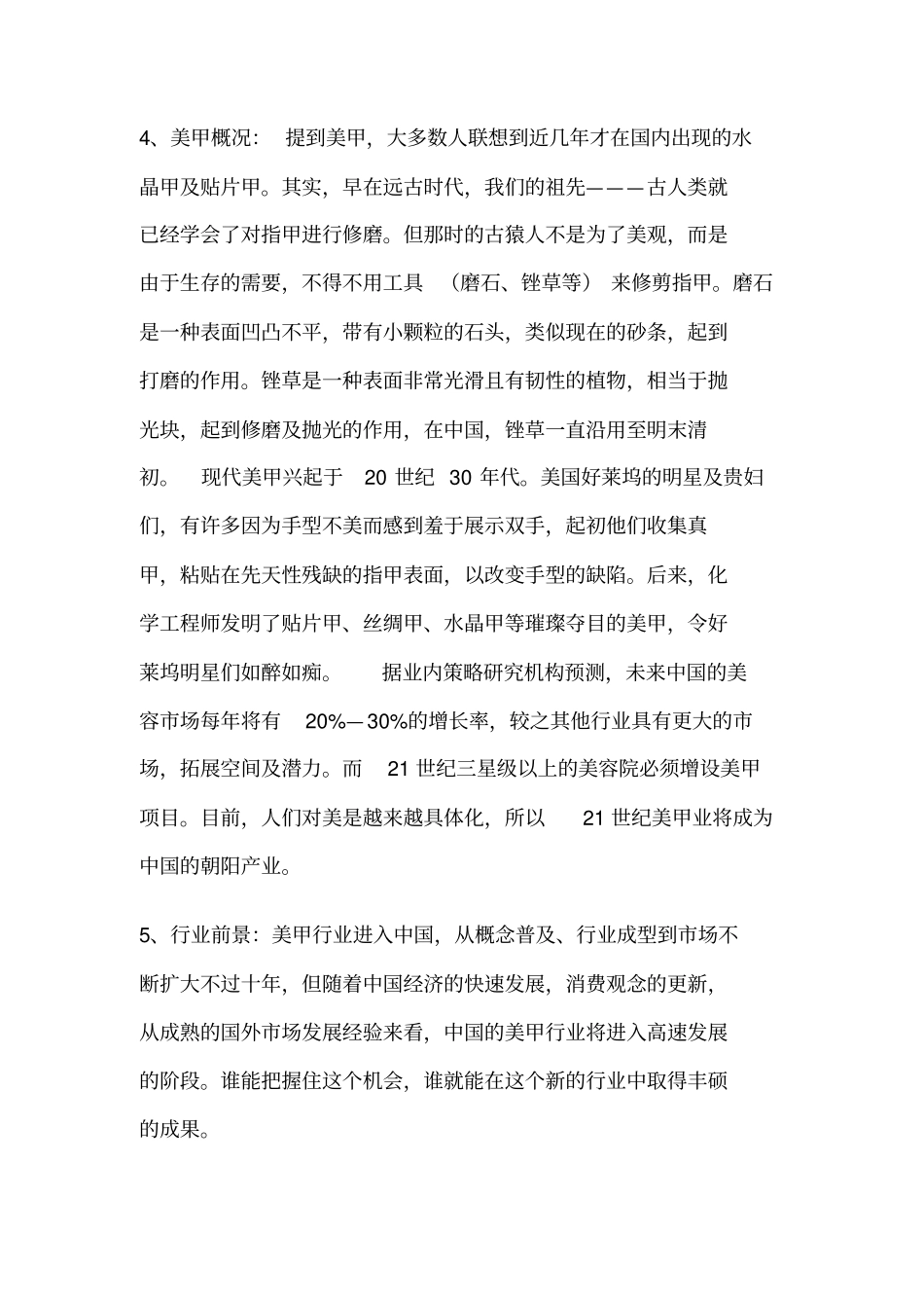 美甲店的前景及可行性分析_第2页