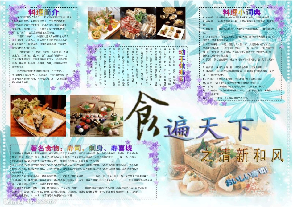 美食电子小报_第1页