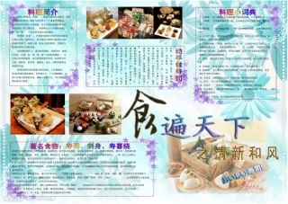 美食电子小报