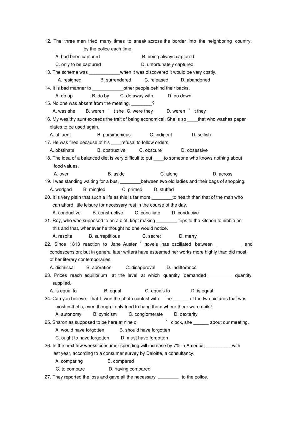 翻译硕士考研英语模拟试题五汇总_第2页