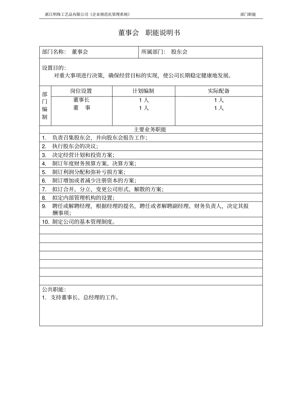 股东会职能说明书_第2页