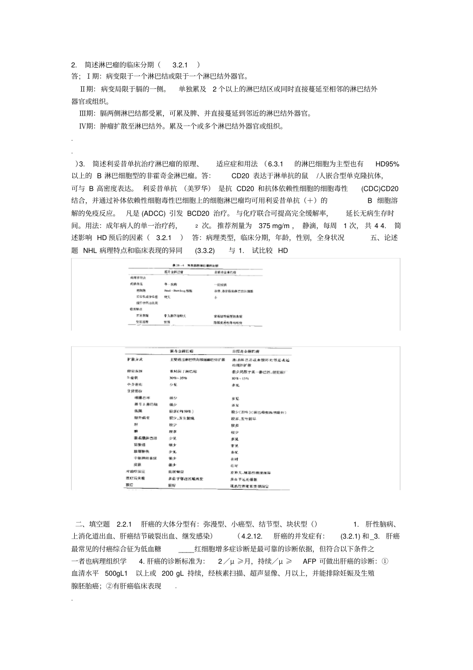 肿瘤简答名词解释及问答_第3页