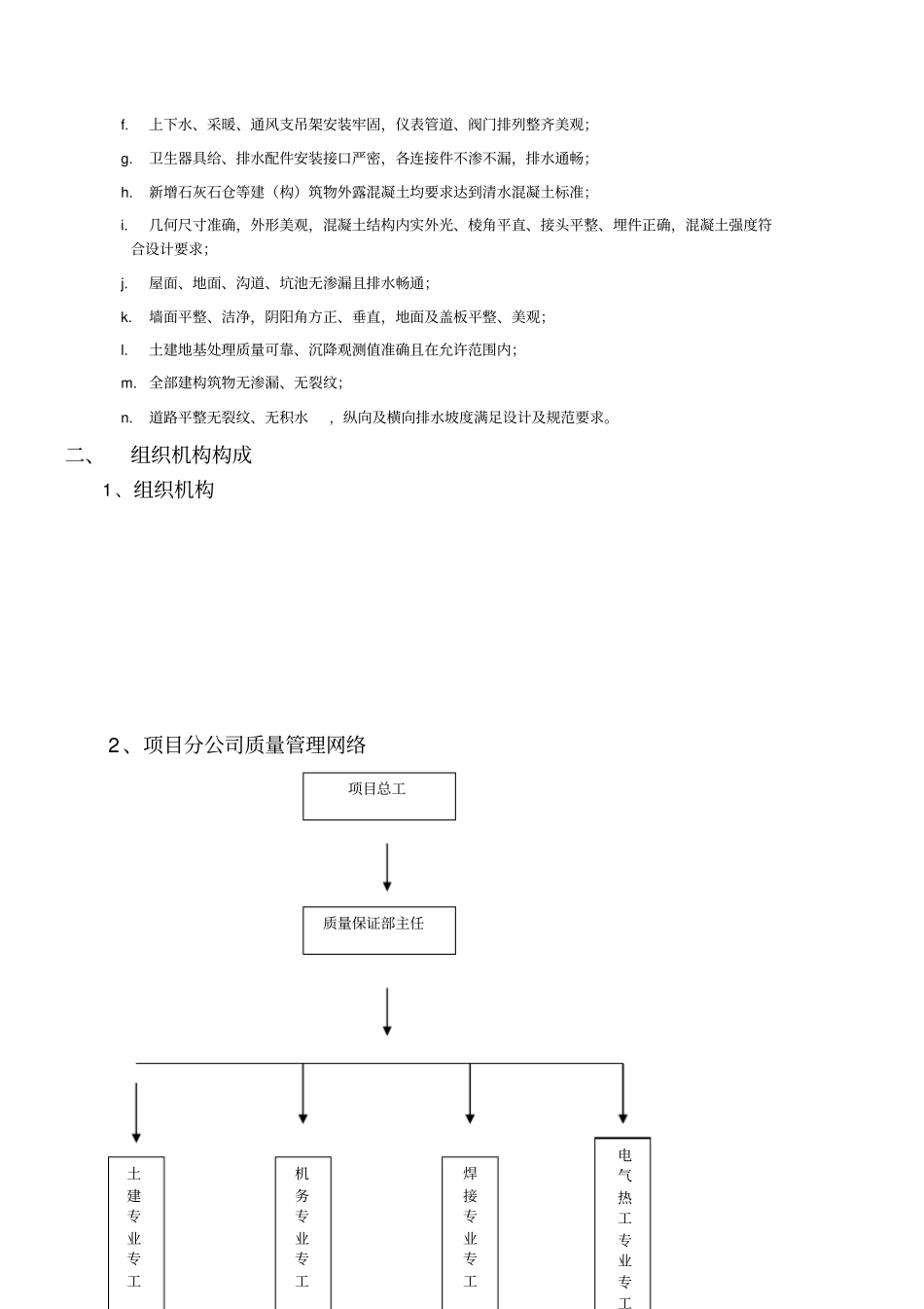脱硫技改工程质量管理项目策划书_第2页