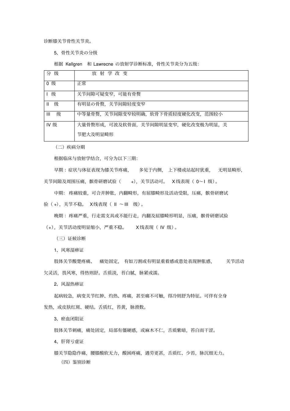 膝关节骨性关节炎中医诊疗方案_第2页