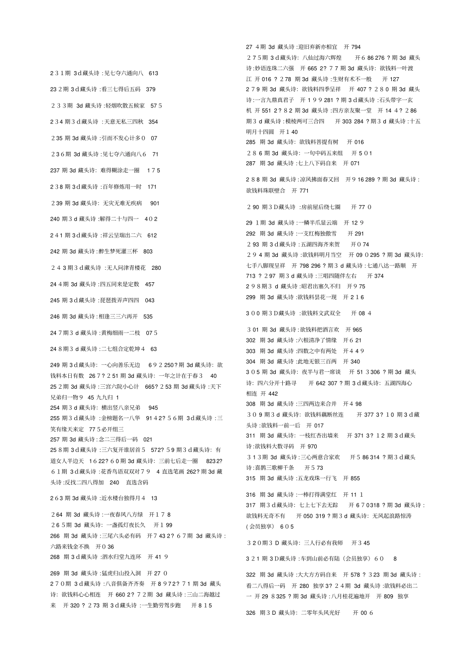 自-3D藏头诗汇总已更新_第2页