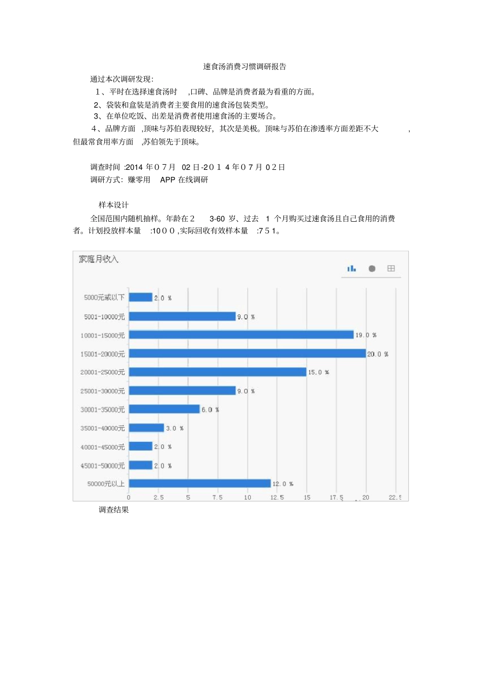 自-速食汤消费习惯调研报告_第1页