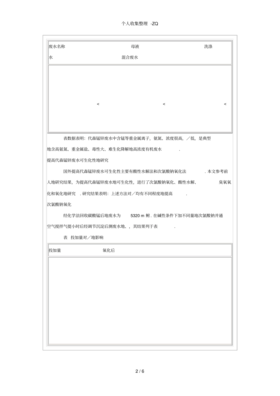 臭氧化预处理提高代森锰锌废水可生化性的研究_第2页