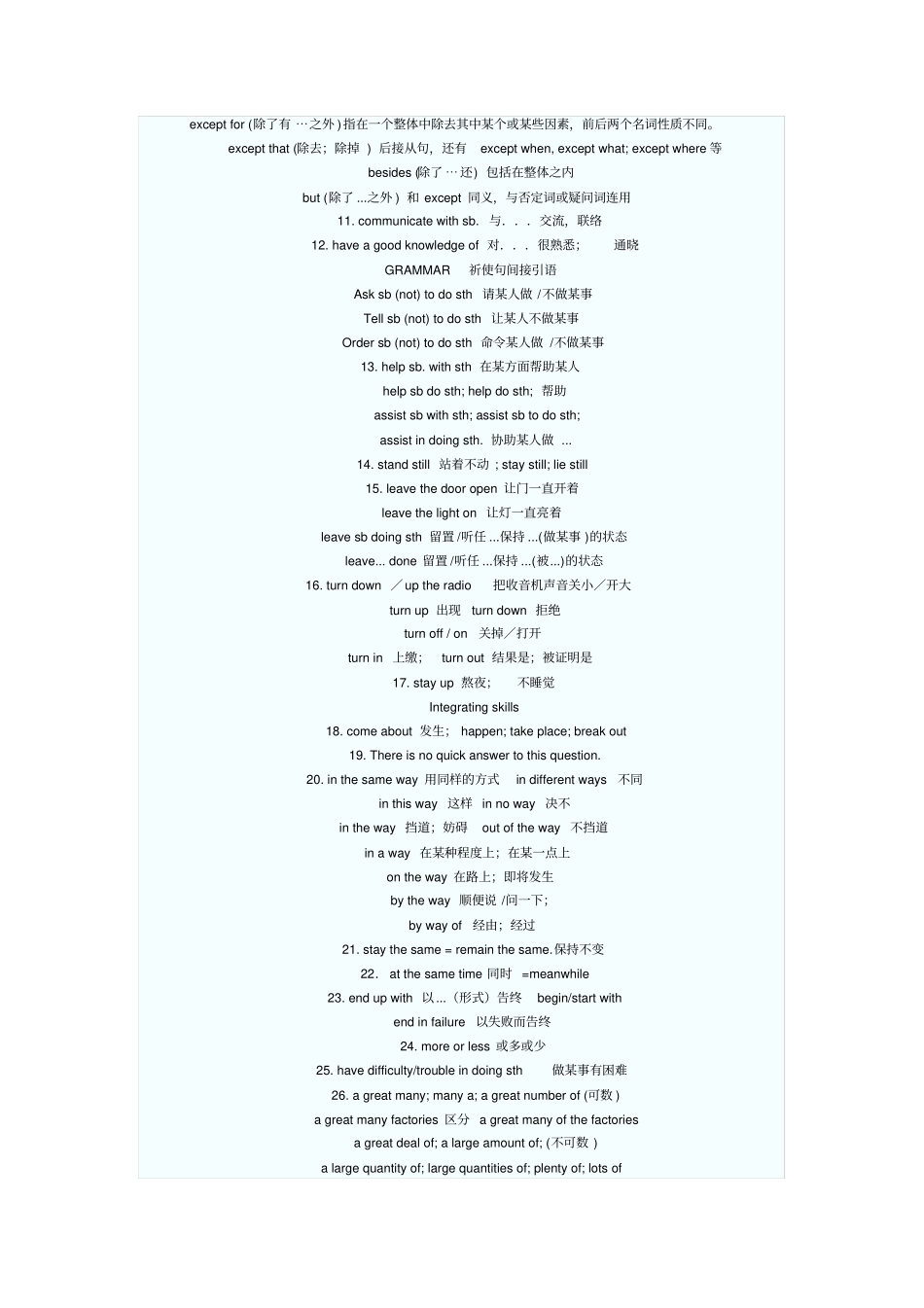 英语三级必考词汇_第3页