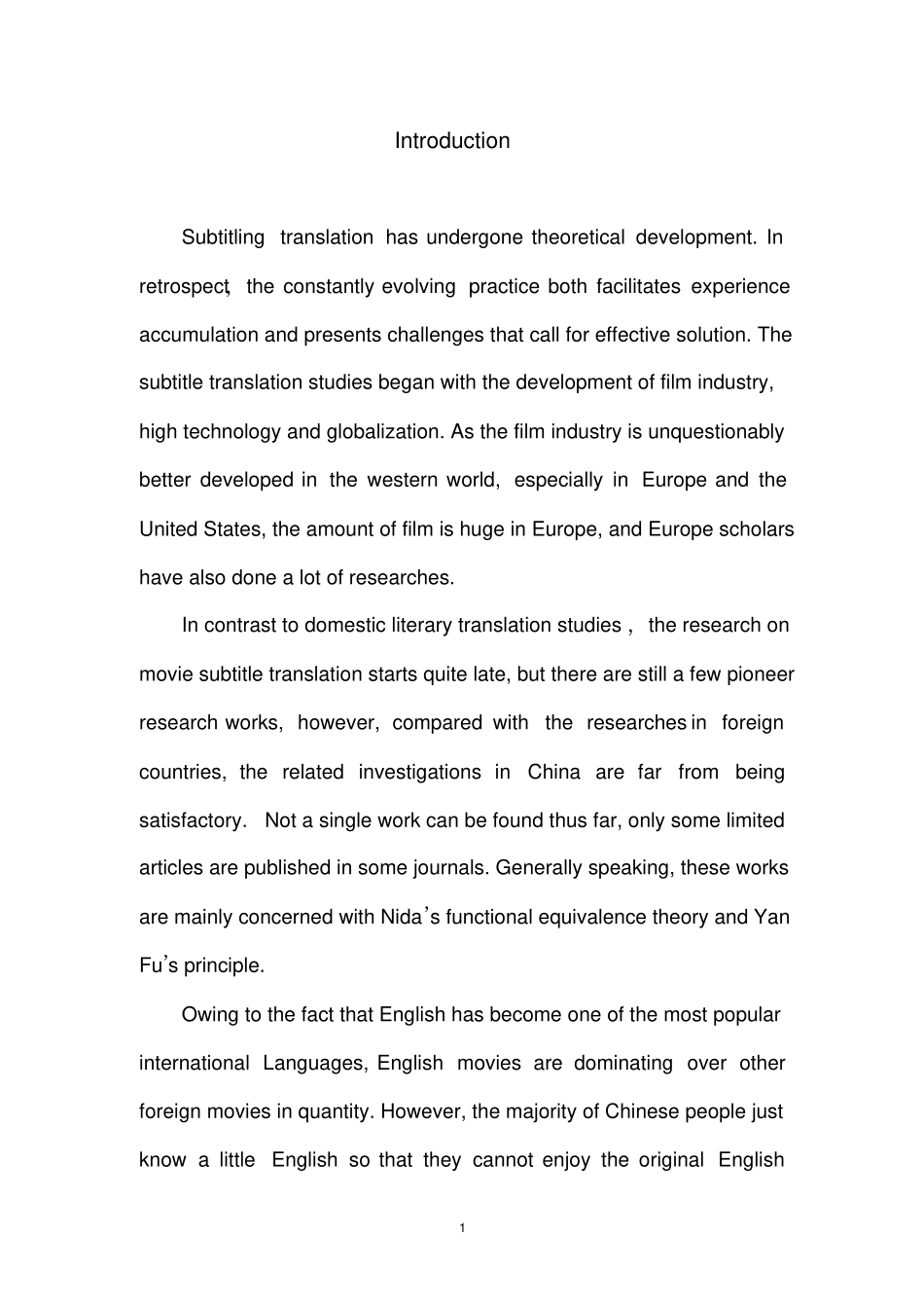 英语专业毕业论文_第1页