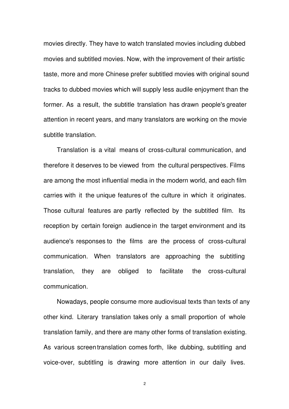 英语专业毕业论文_第2页