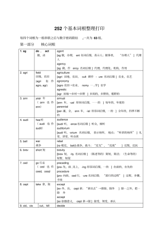 英语个基本词根+例词分析表格