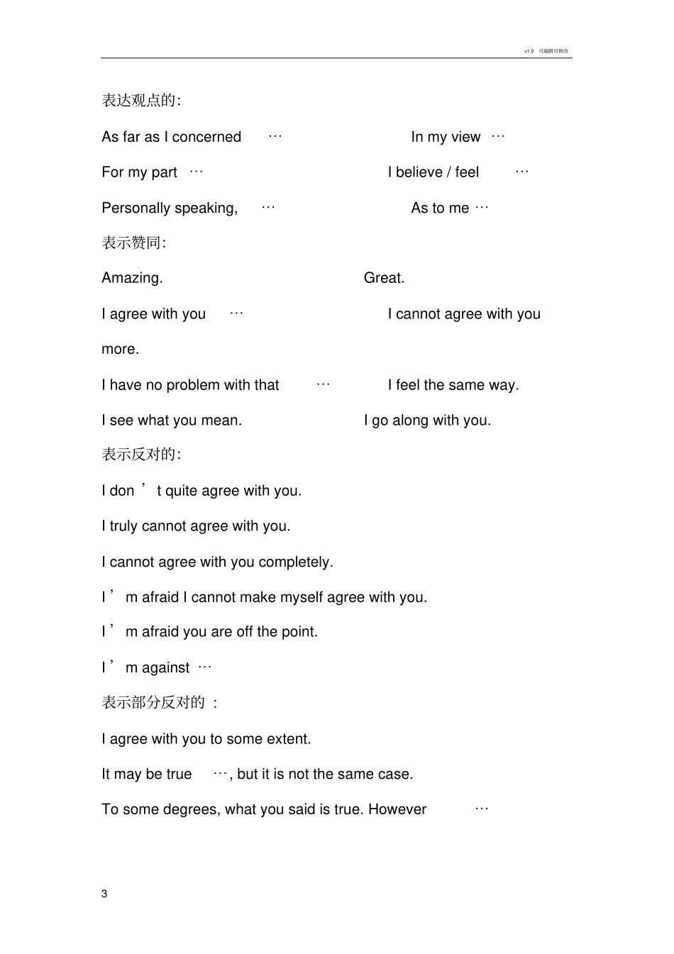 英语中表达观点的短语_第3页