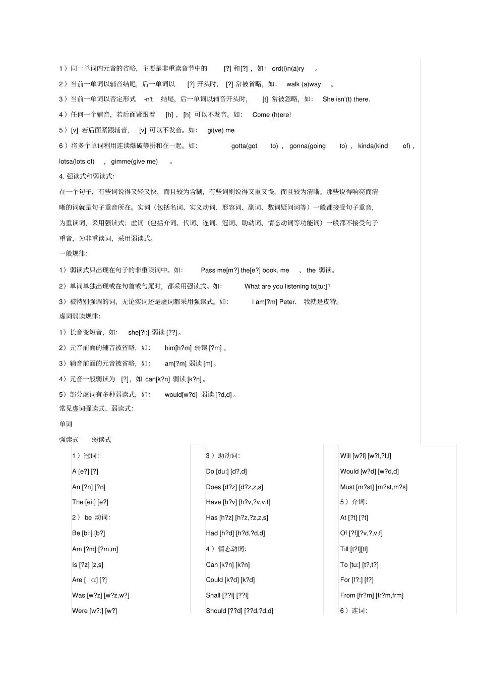 英语口语听说必备音标+连读,失去爆破,同化,浊化_第3页