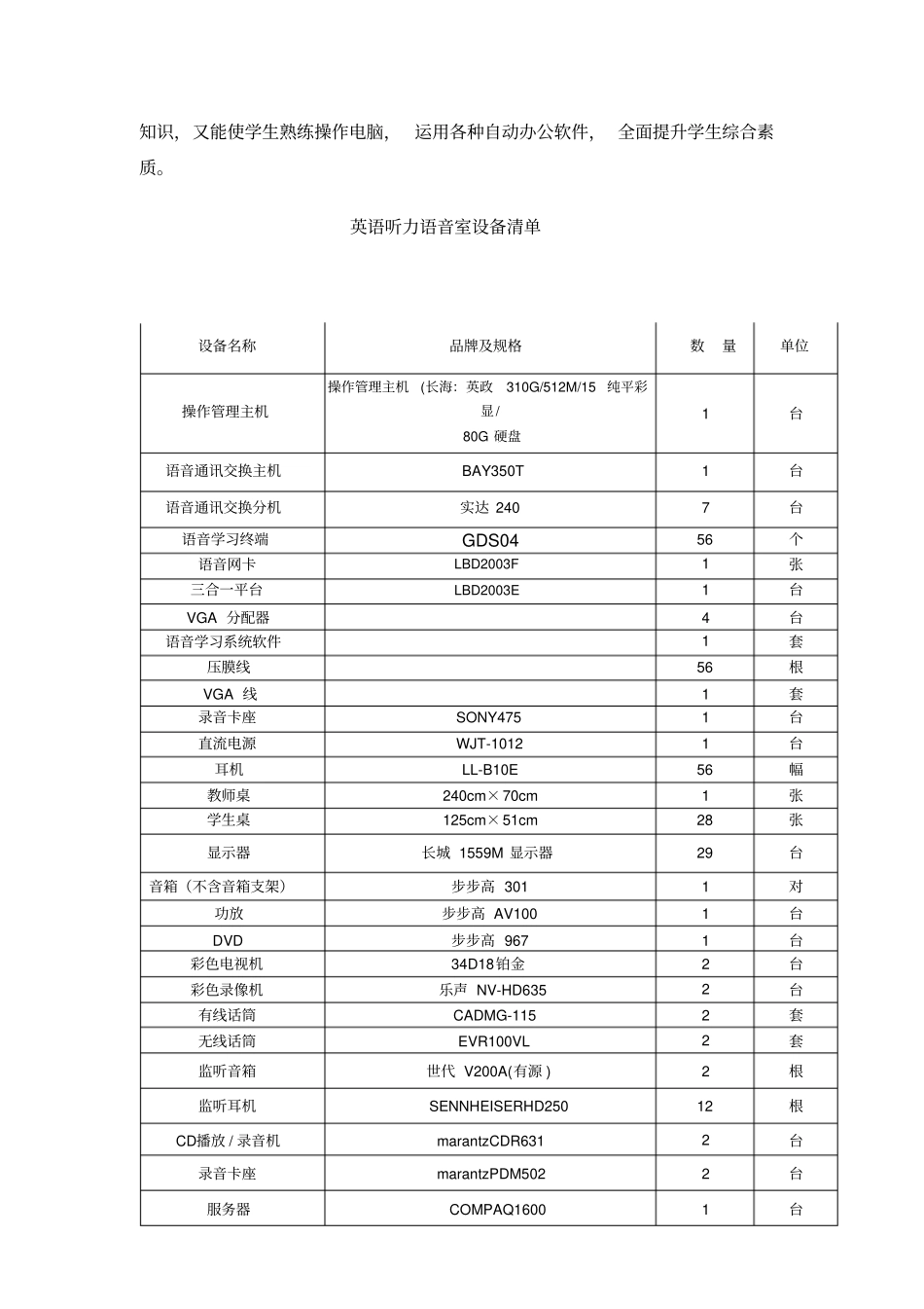 英语听力语音室实训条件及设备-世界大学城_第3页