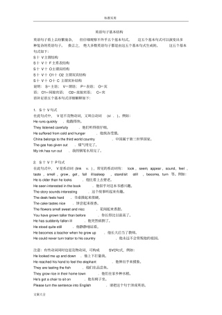英语学习学习句子基本结构成分类型