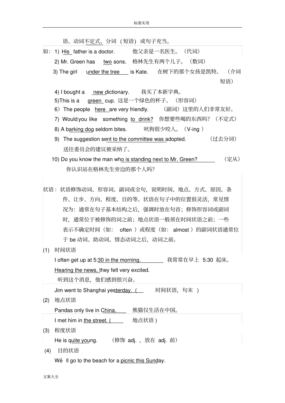 英语学习学习句子成分及结构_第3页