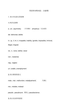 英语构词法讲解