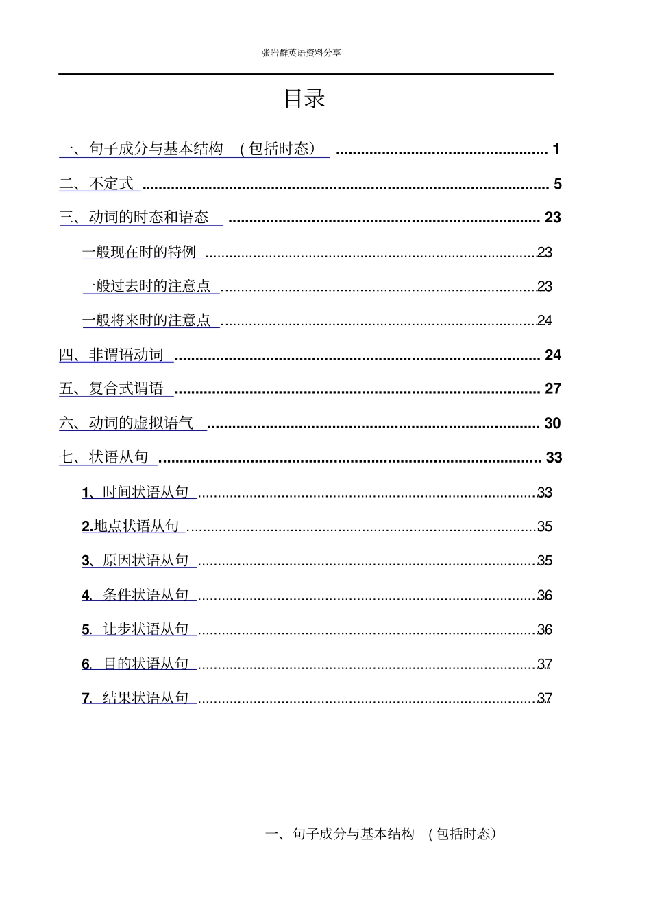 英语语法英语核心语法总结_第1页