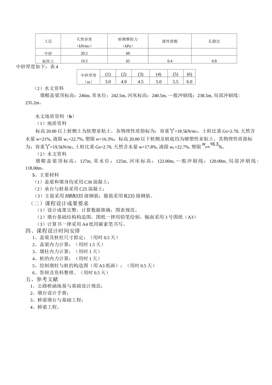 桥梁墩台基础工程课程设计_第2页