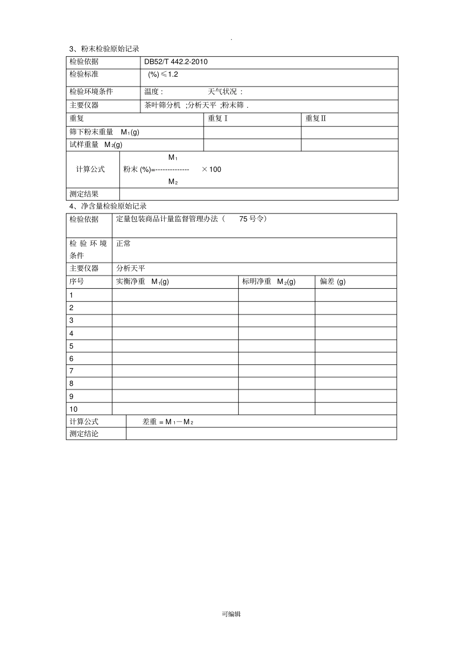 茶叶产品出厂检验报告单_第3页