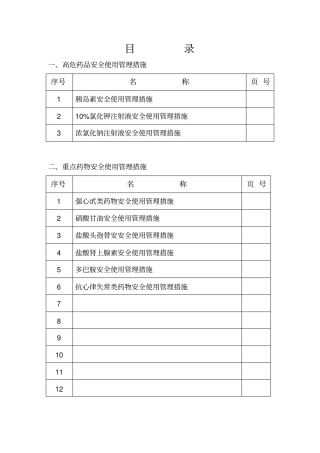 药品管理重点药物安全使用管理制度安全用药管理措施
