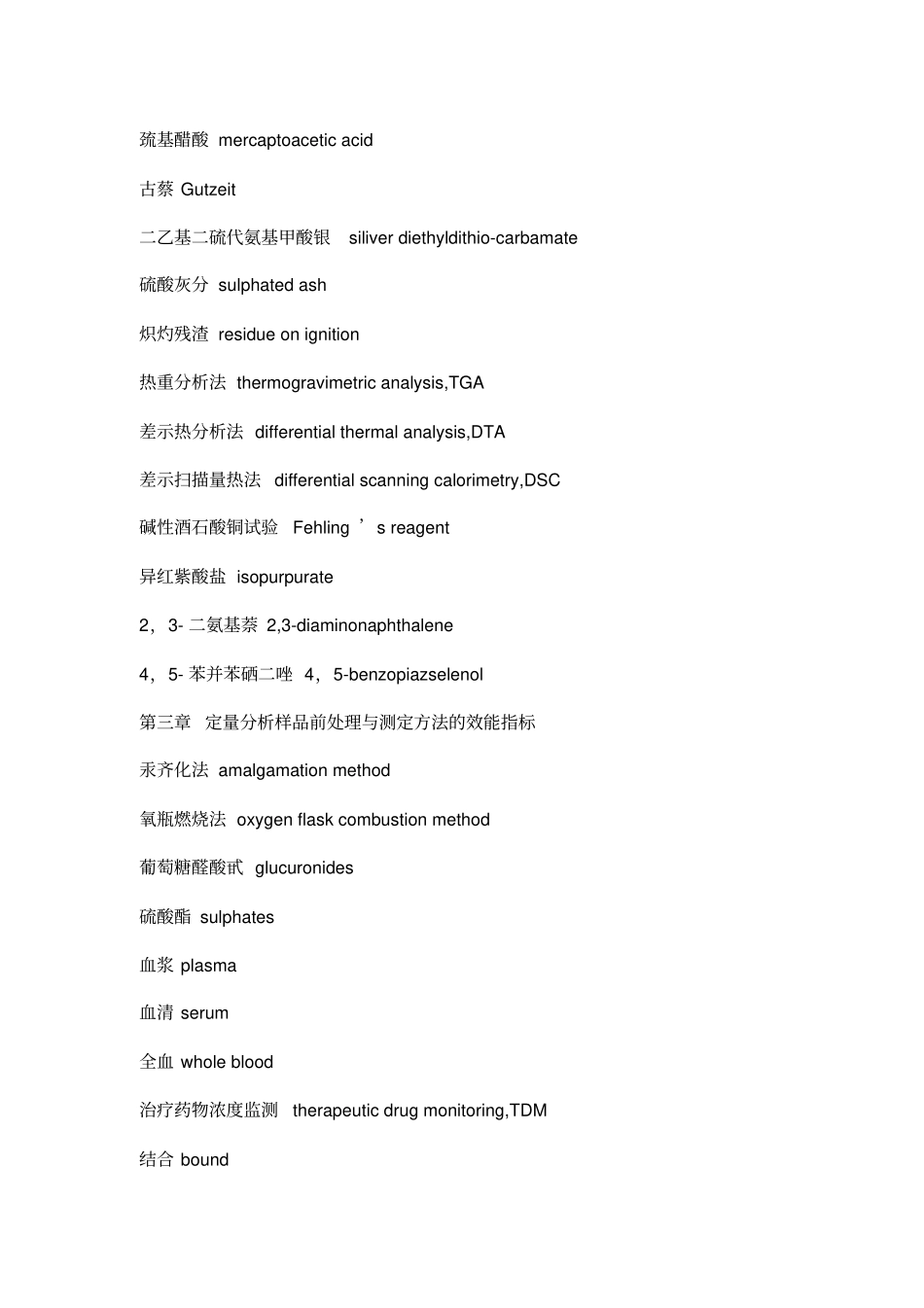药物分析专业词汇题库_第2页