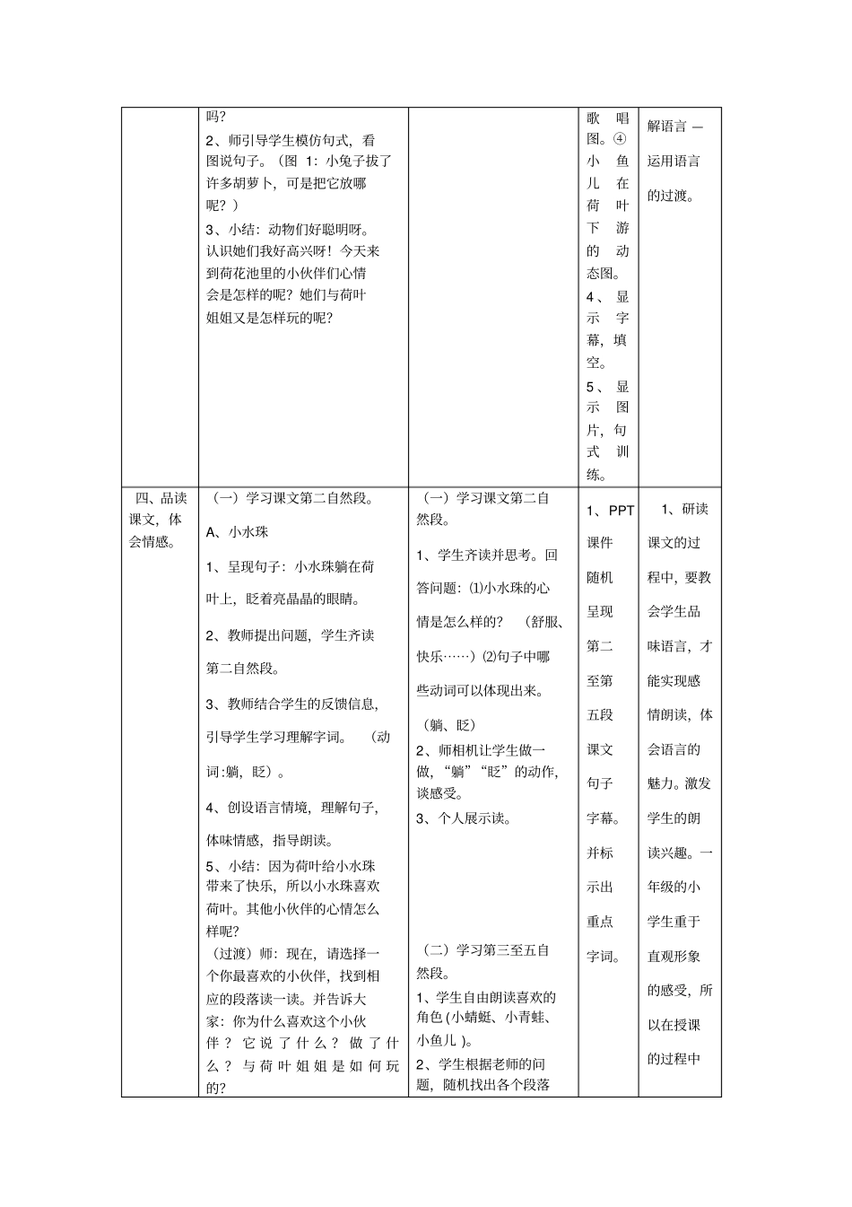 荷叶圆圆微课教学设计_第3页