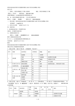 莱芜农高区赵庄铁矿历史遗留非煤矿山地下采空区治理施工项目