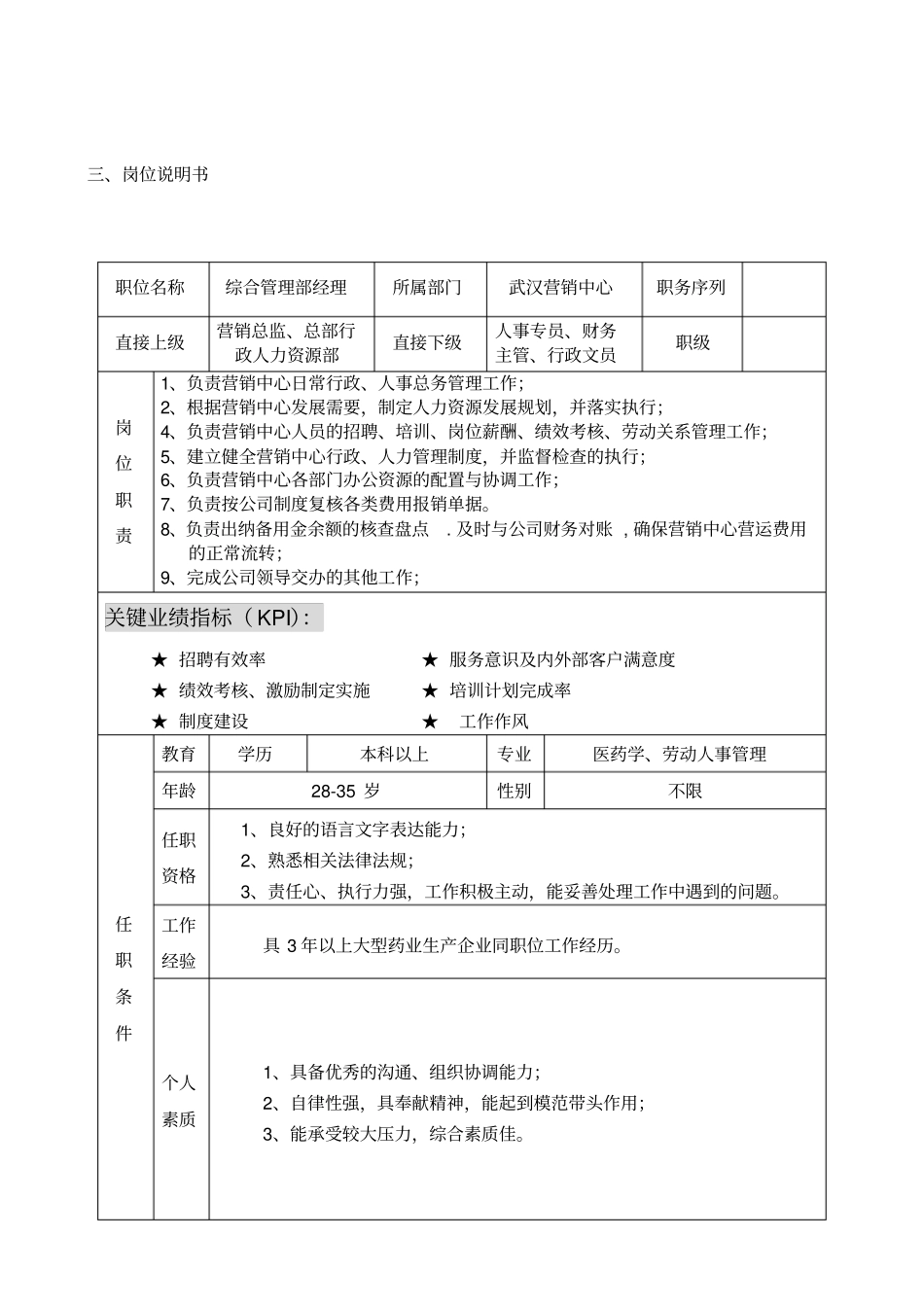 营销中心部门职责及岗位设置_第2页