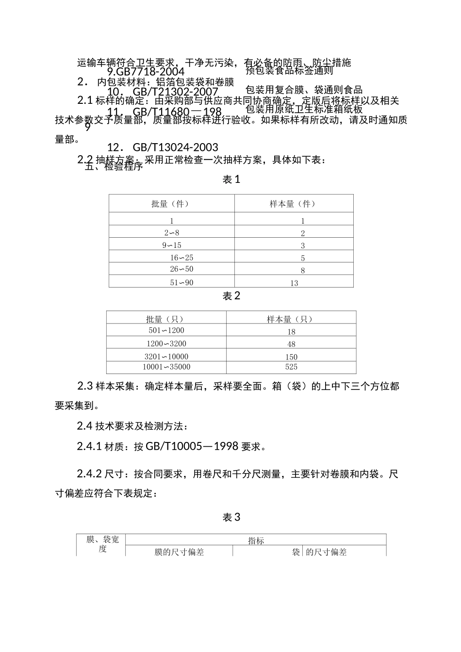 包装材料检验标准_第2页