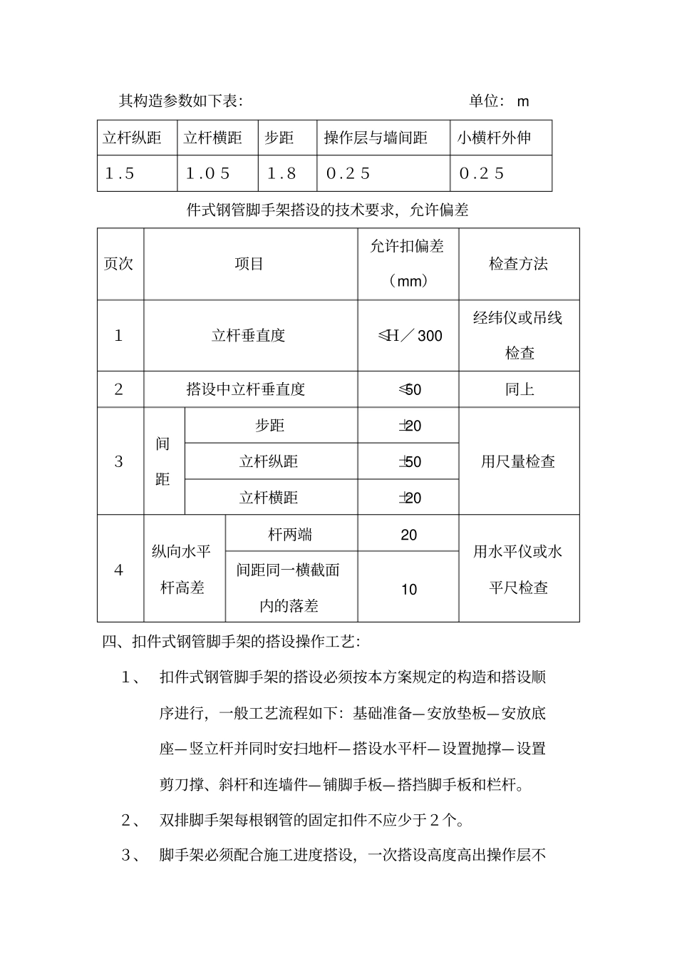 落地式钢管扣件脚手架搭设方案_第2页