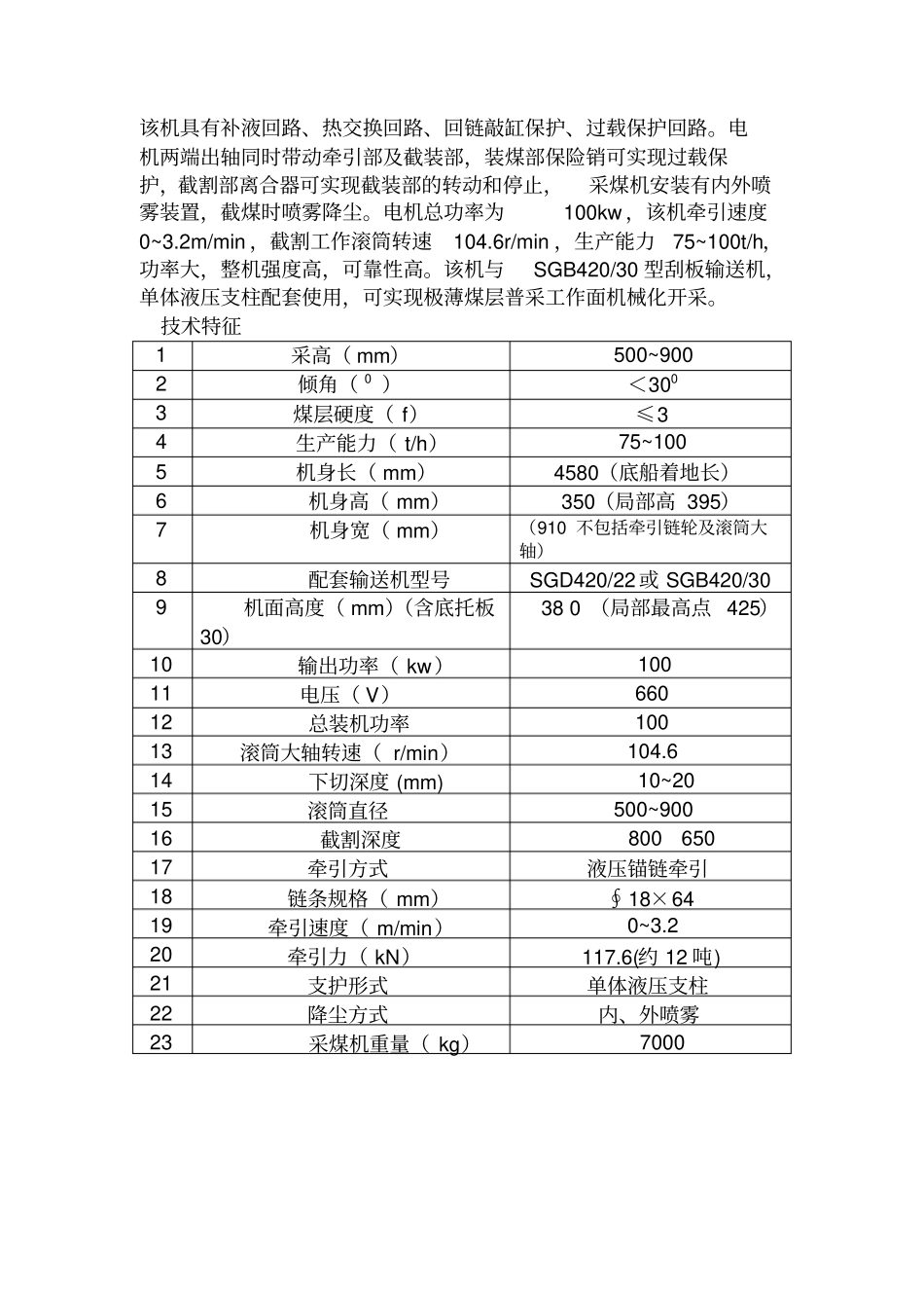 薄煤层单滚筒爬底板采煤机_第2页