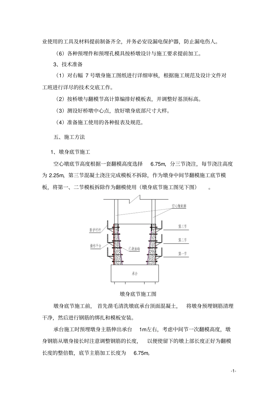 薄壁空心墩施工作业指导书_第2页