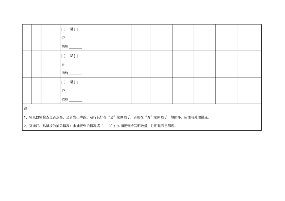 虫害控制检查记录_第2页