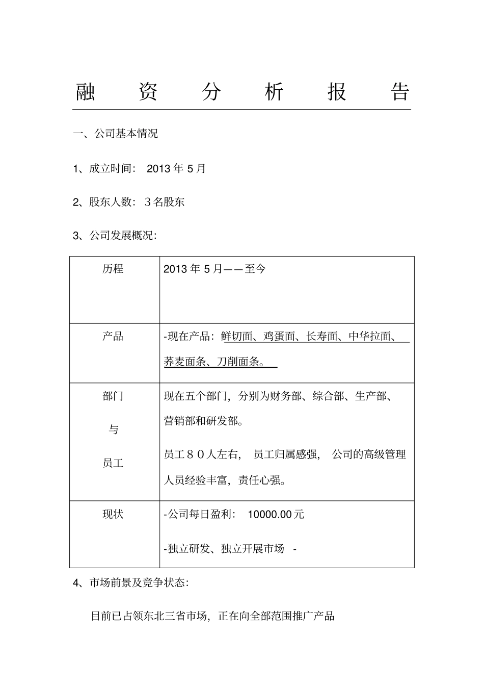 融资分析分析报告_第1页