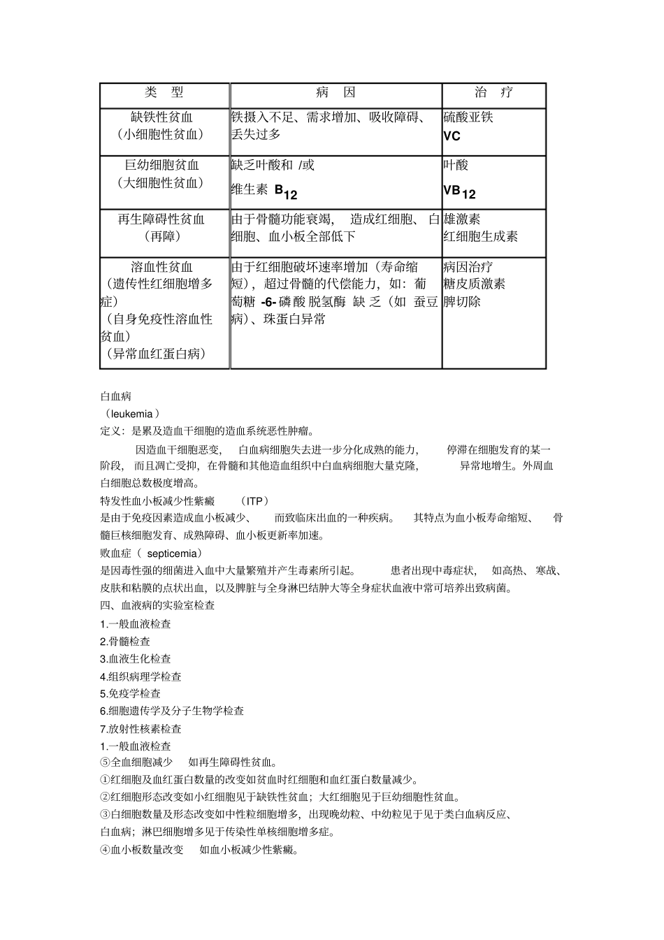 血液系统疾病概述辩析_第3页