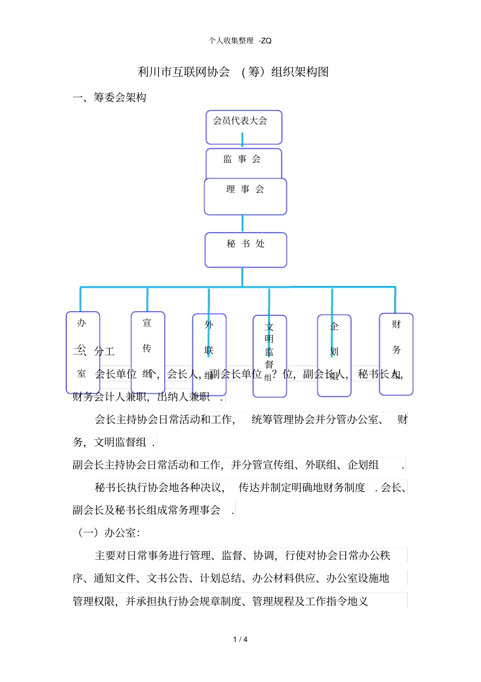 行业协会组织机构及分工_第1页