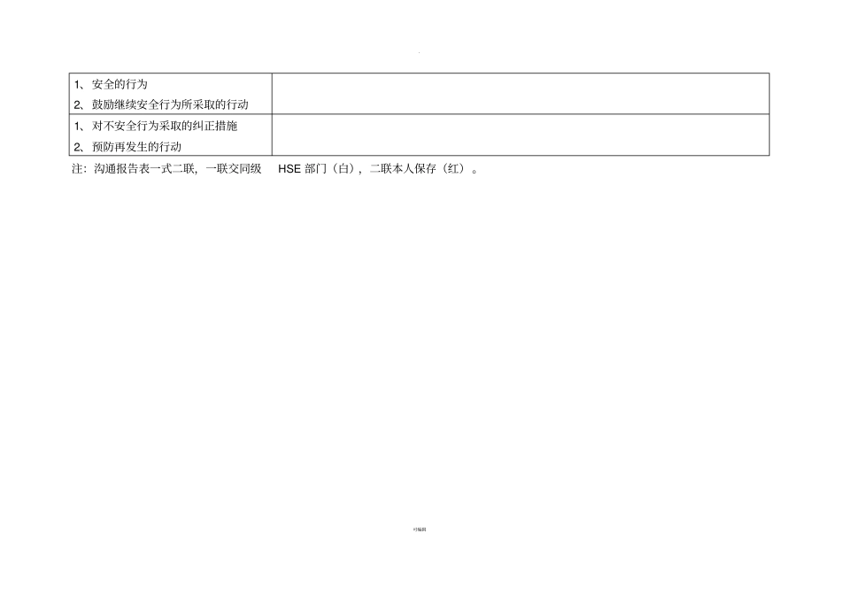 行为安全观察与沟通报告表_第2页