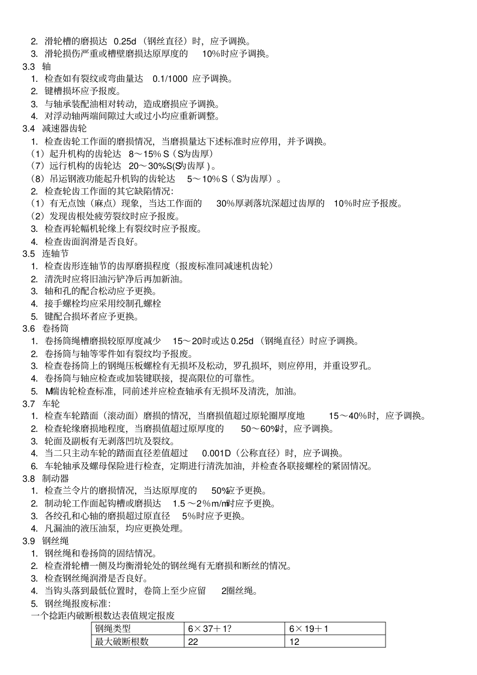 行车维护检修规程资料_第2页