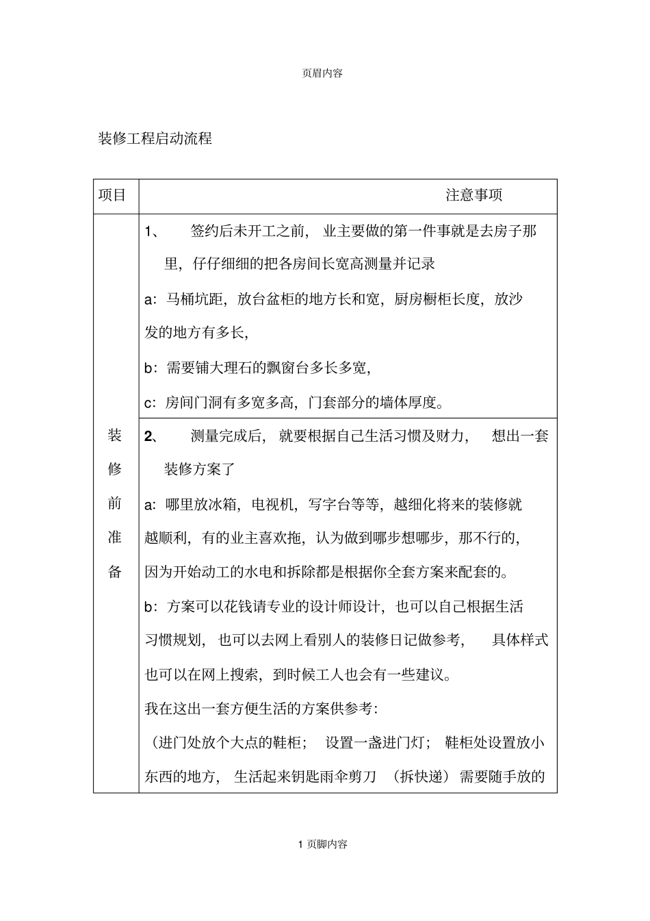 装修工程启动流程参考资料_第1页