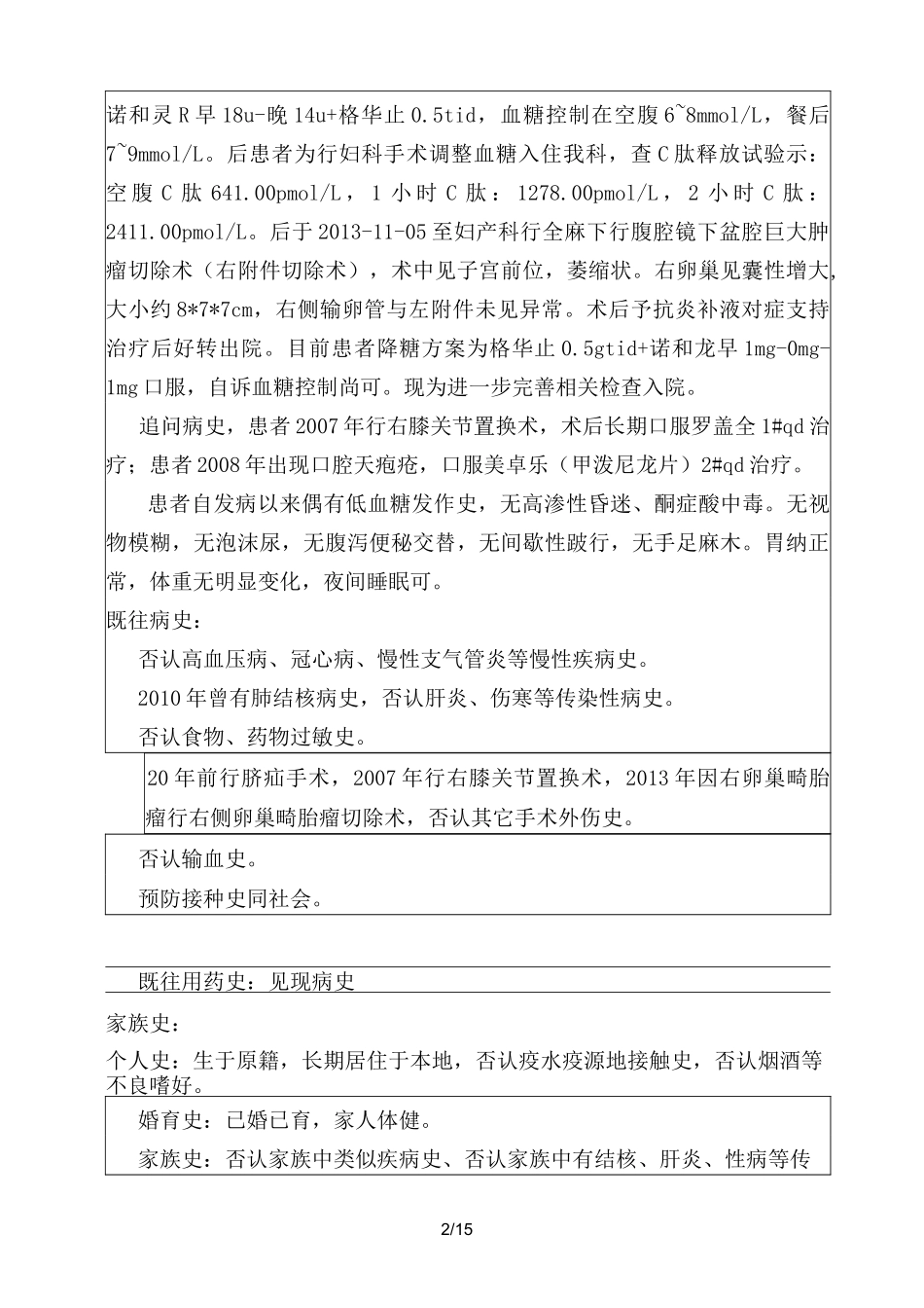 内分泌科药历_第2页